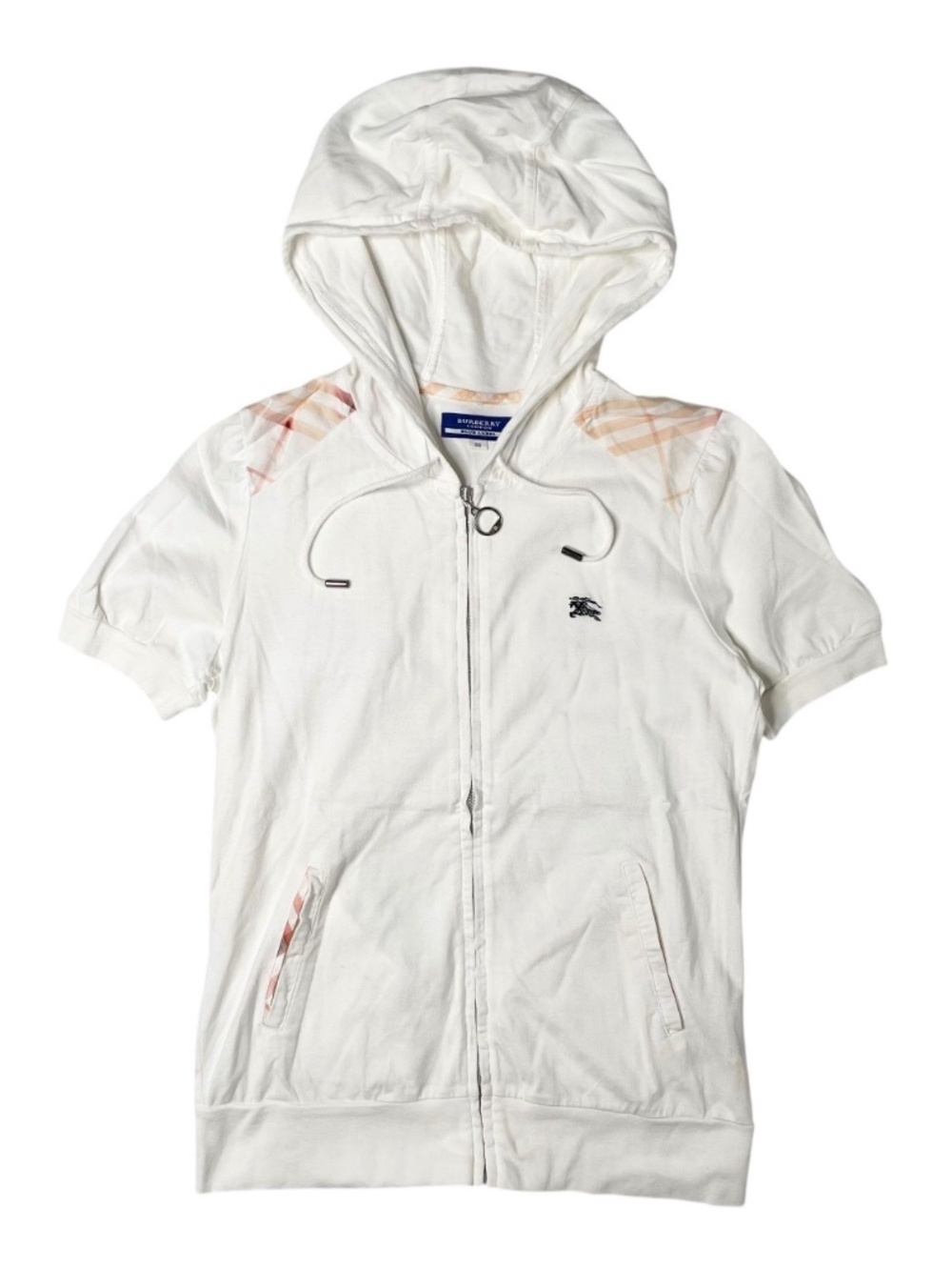 Burberry White Blue Label Zip Up Hoodie🌸